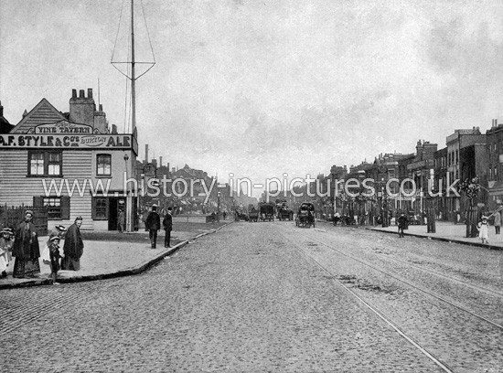 The Mile End Road, Bow, London. c.1890's